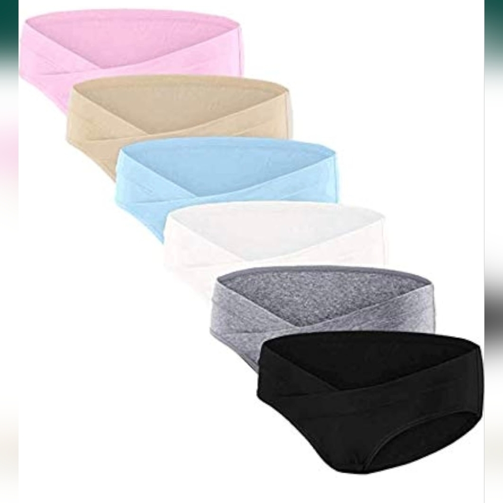 6 Pack Womens Cotton Maternity Underwear,Healthy Pregnancy Panties